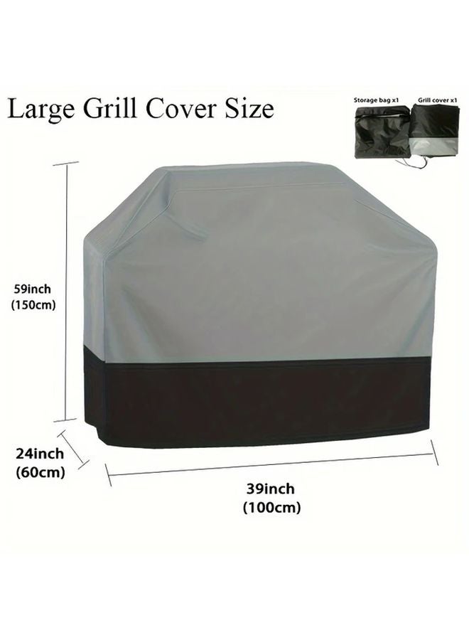 Heavy Duty Polyester BBQ Grill Cover 67x24x46 Inches with Drawstring Closure - Image 3